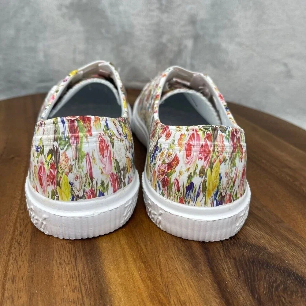 Blowfish Malibu Water Shoes Girls 2 White Colorful Floral Rubber Beach Ruby-K‎